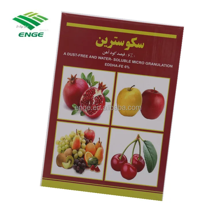 best price Fertilizer EDDHA Fe 6% red soluble granule