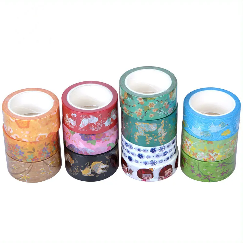 
Washi Masking Tape Custom 25Years Factory Custom Gold Waterproof Washi Tape 