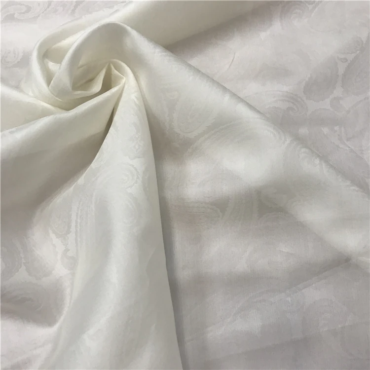 
12mm Raw Silk Fabric Silk Jacquard Fabric Bridal Silk Organza Fabric for Wedding Dress 