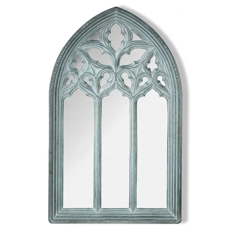 IVYDECO Antique Decorative Arched Wrought iron Mirror Frames Window Mirror Wall mirrors