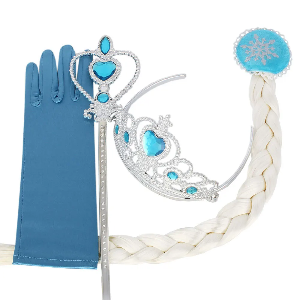 Wholesale fashion party plating plastic kids tiaras crown with magic wand T0079 (9)