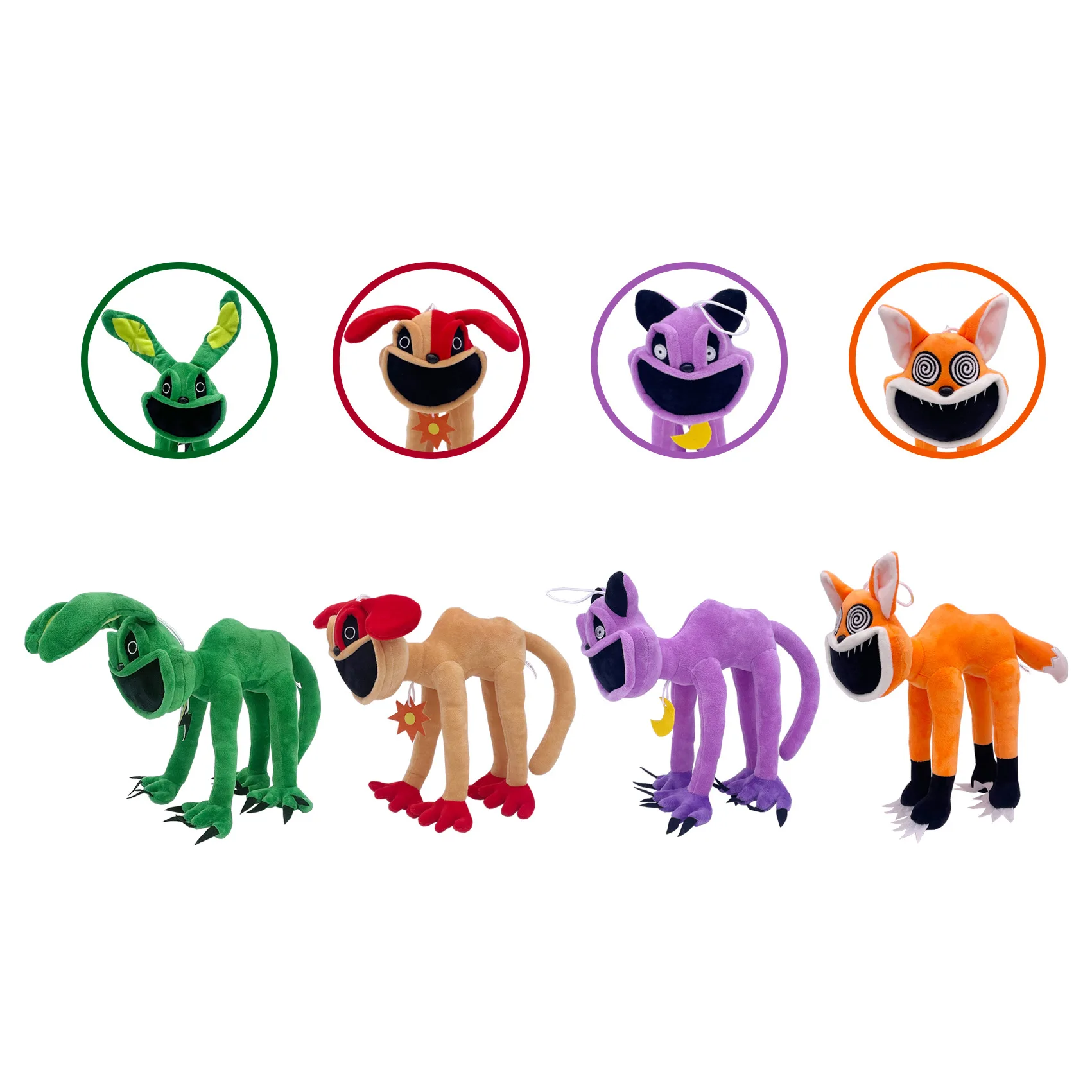Smiling Critters Poppy Mutant Purple Cat Horror Doll Coin Operated Games Soft Velvet Toys