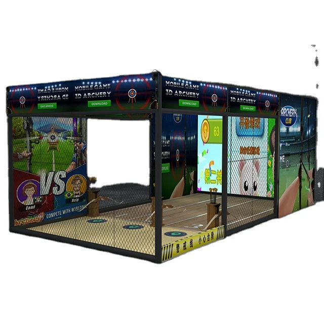 Pokiddo Customized  Indoor Trampoline Park Attraction Playground Interactive Archery for Kids and adults