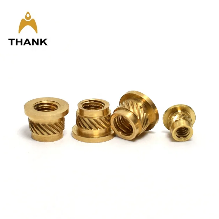 non-standard threaded bolts and nuts M2-M8 brass threaded insert nut for shaft