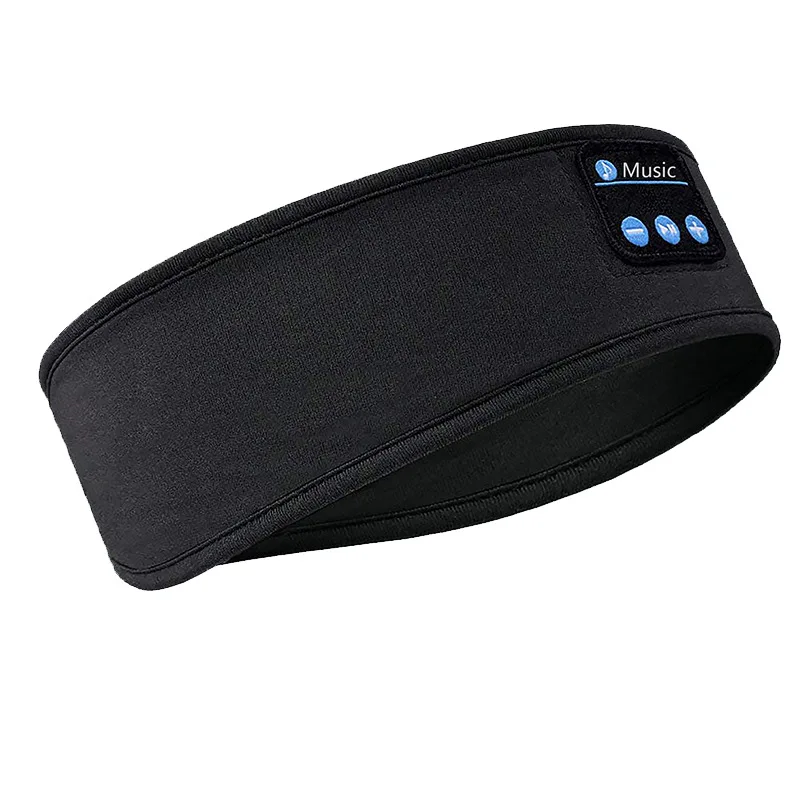 Blue Tooth Sleeping Headphones Sports Headband Thin Soft Elastic Comfortable Wireless Music Headset Eye Mask for Side Sleeper