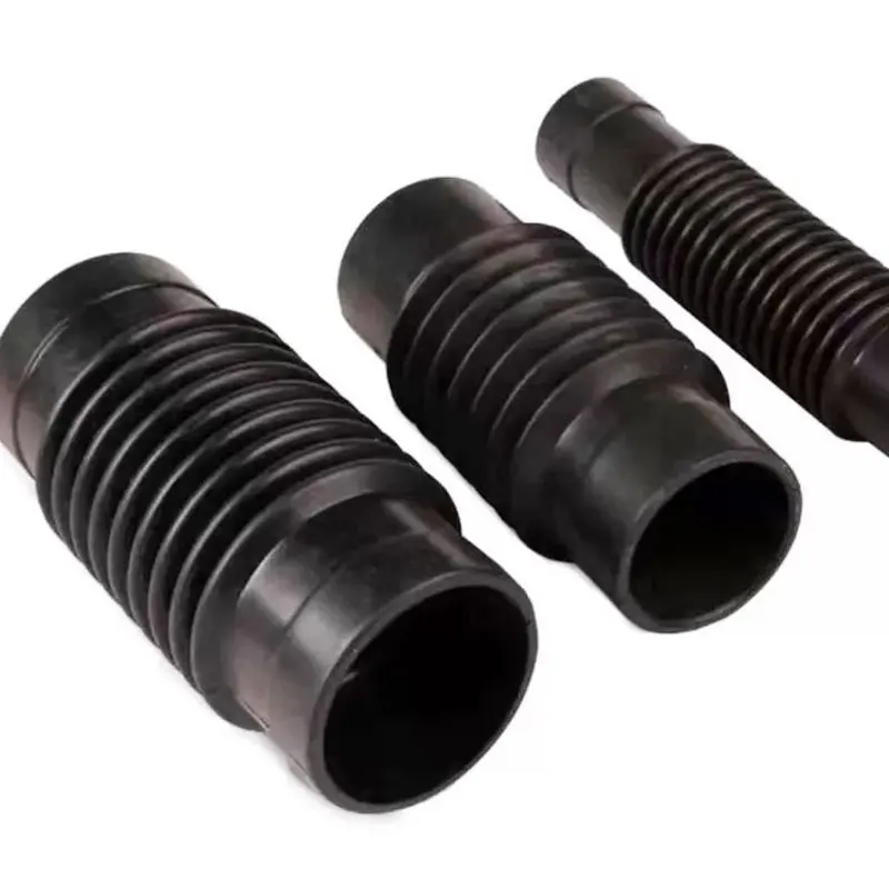 rubber bellow dust cover mold suction EPDM NBR FKM silicone with cuff end corrugated