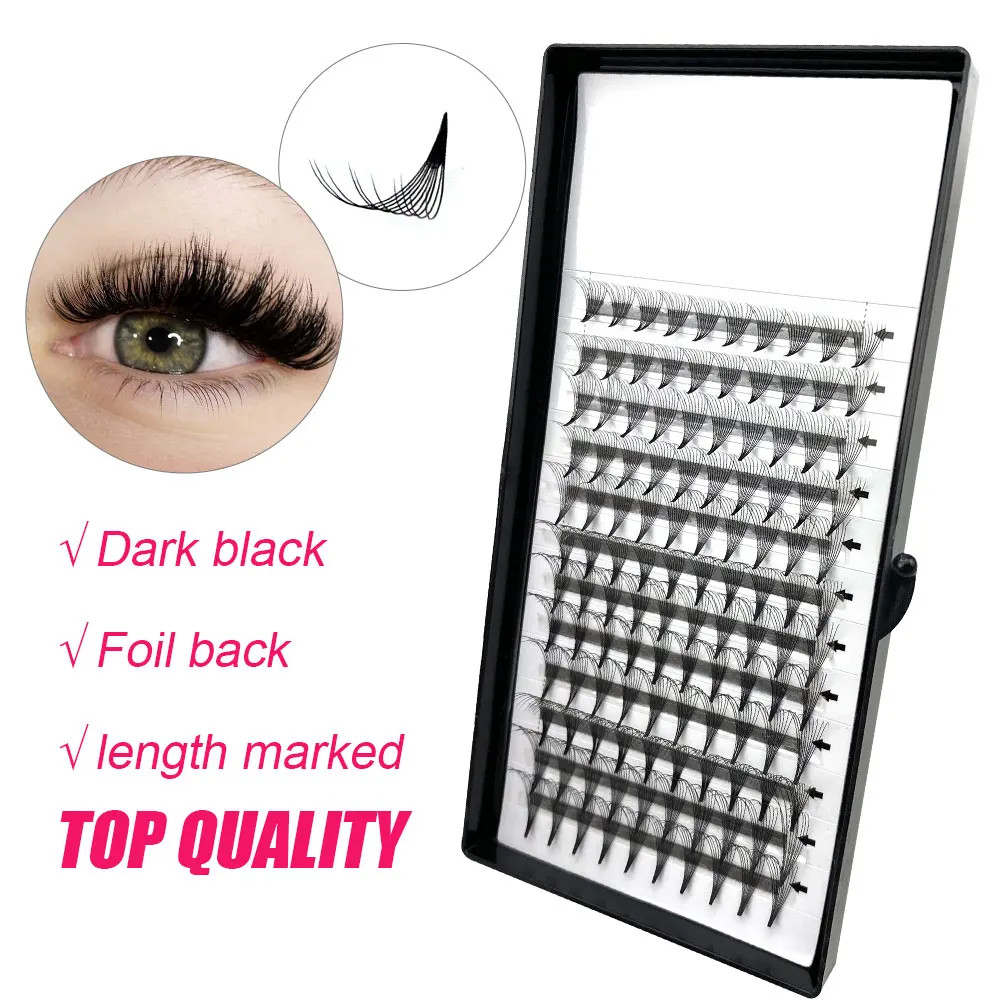 2D 3D 4D 5D 6D 7D 8D 9D 10D 12D 14D 16D 20D Slim Base Volume lashextensions premade fans Sharp Base Point Stem Premade Fans