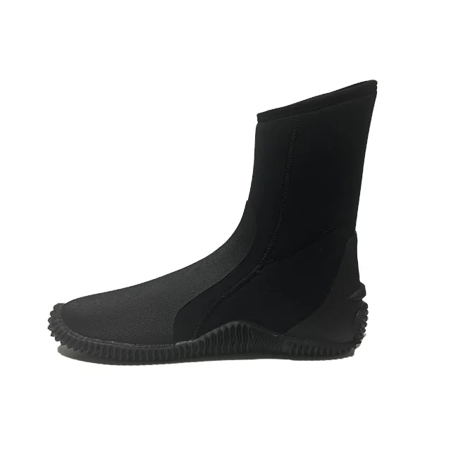 Neoprene Diving Boots, Glued Blind Stitched Wetsuit Booties Adult Men Women with Anti-Slip Rubber Sole for Water Sports