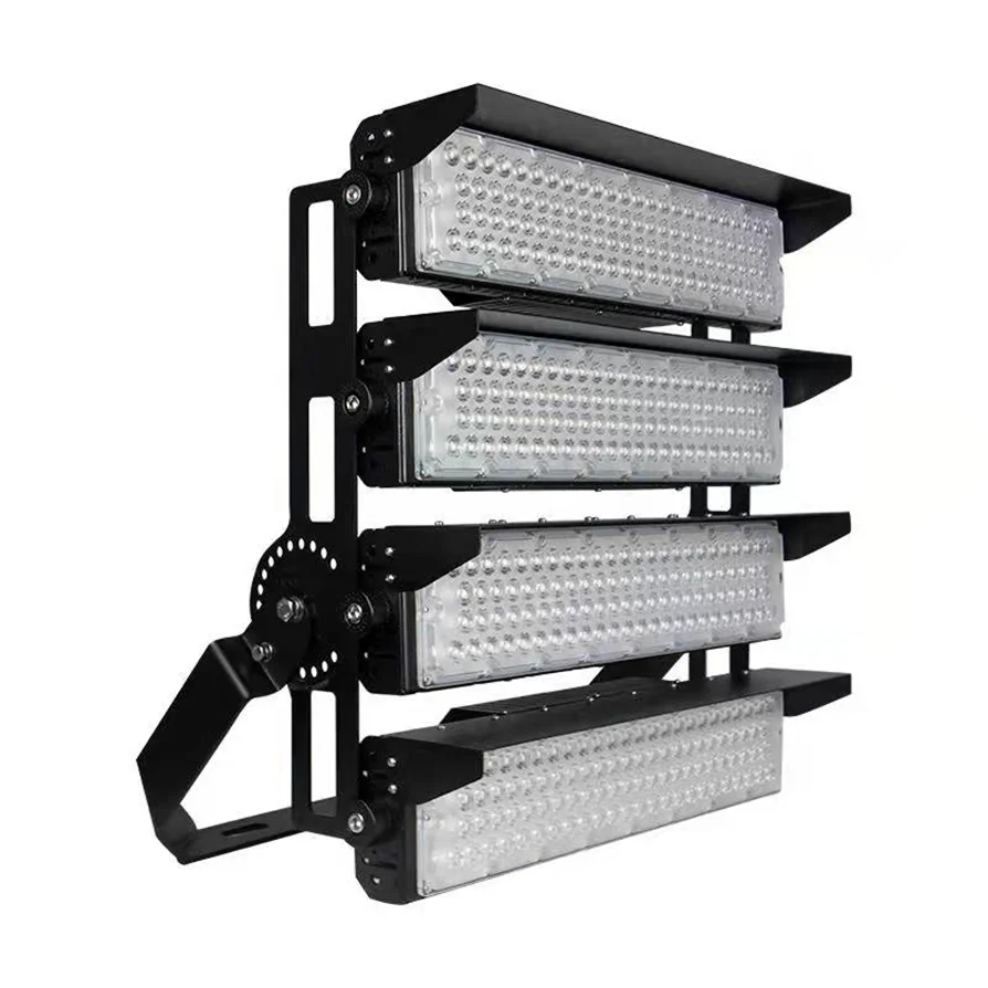 Security Lights with Wider Lighting 40 Degree Led Stadium Flood Light Aluminum Alloy 70 150 Outdoor for Park 75000LM Super Power