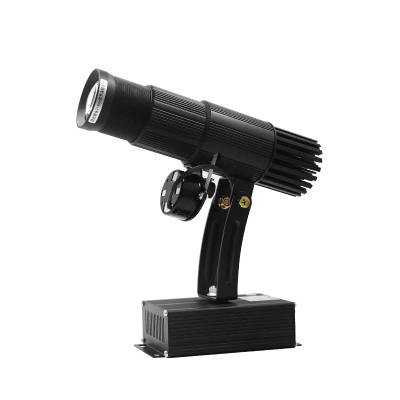 Hot Sale Customized Portable Rechargeable Battery LED HD Lens 15W Gobo Logo Projector Light With Manul Zoom & Adjustable Angle