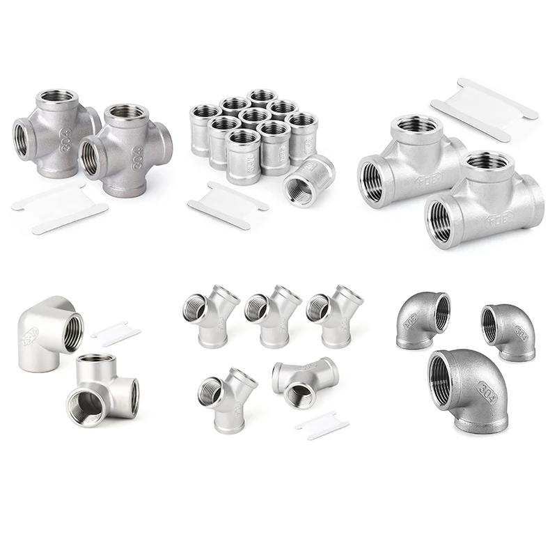 LongDing water gas SS304 SS316 Vacuum Plumbing Fittings tee Tube Fitting Control Elbow tri clamp ball valve Pipe Fittings