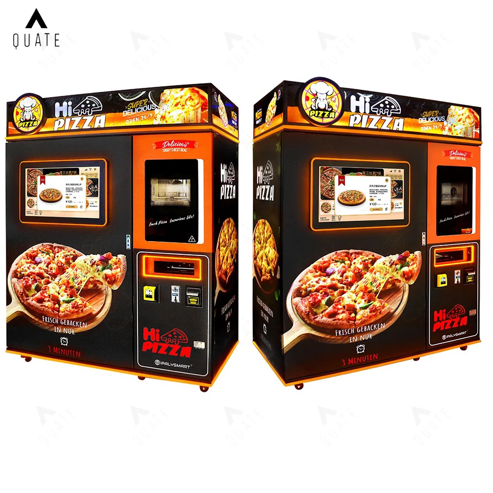 Customized Automatic Pizza Vending Machine Factory Supply Industrial 24 Hours for Food Shop Subway Station Shopping Mall