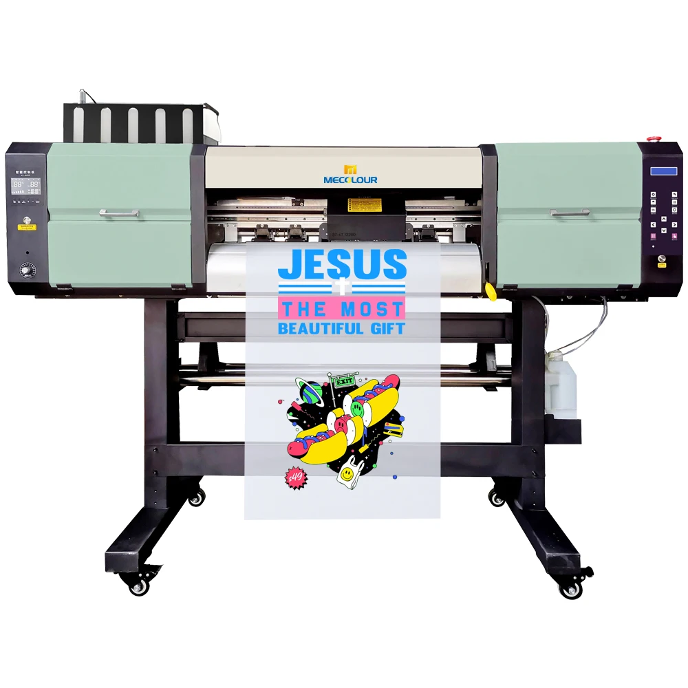 Best High Speed Dual Head I3200 A2 60cm DTF Printer Printing Machine tshirt DTF Printer 60cm with Powder Shaker