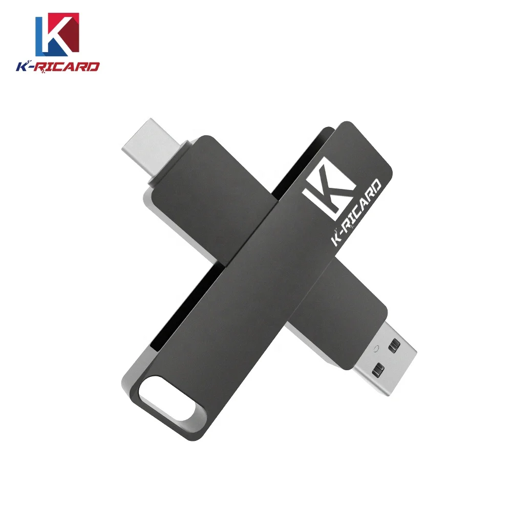 Hot Sales Custom 3.1 OTG Fastest Cle Usb Sticks 128GB  256GB 512GB 1TB 2TB Metal Usb C Memory Flash Drive for android type c