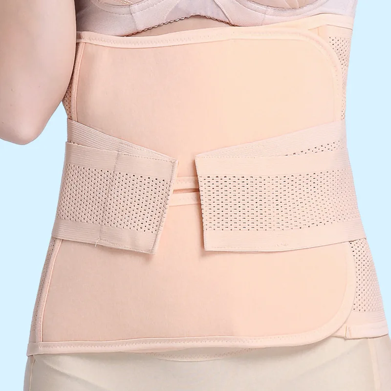Nylon Postpartum Support Abdominal Binder Compression Pelvis Waist Belt with Belly Recovery Band Protective Belly Wrap