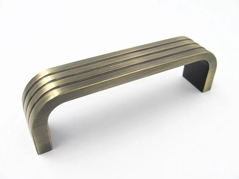 Furniture cabinet flat drawer zinc cabinet handles