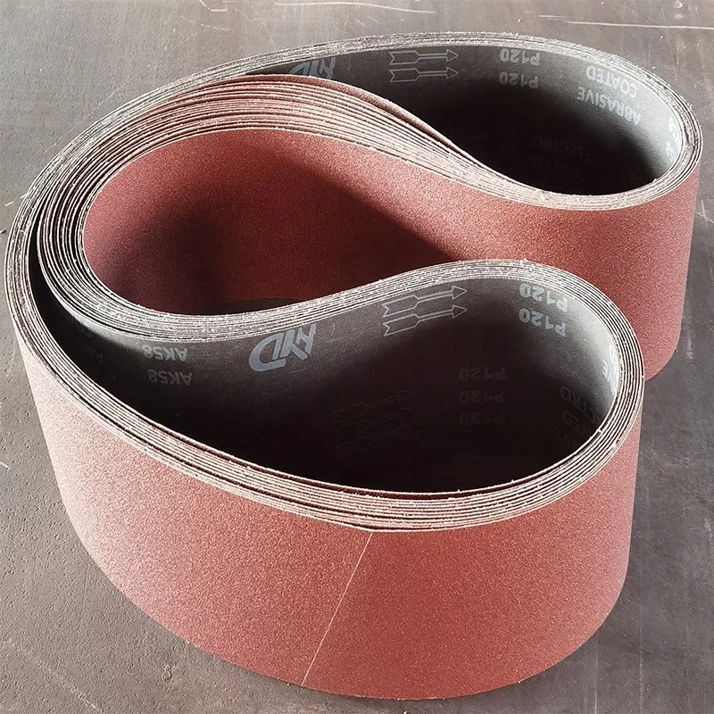 Hard cloth based sanding tape, aluminum oxide abrasive sanding tape, metal wood sanding paper tape