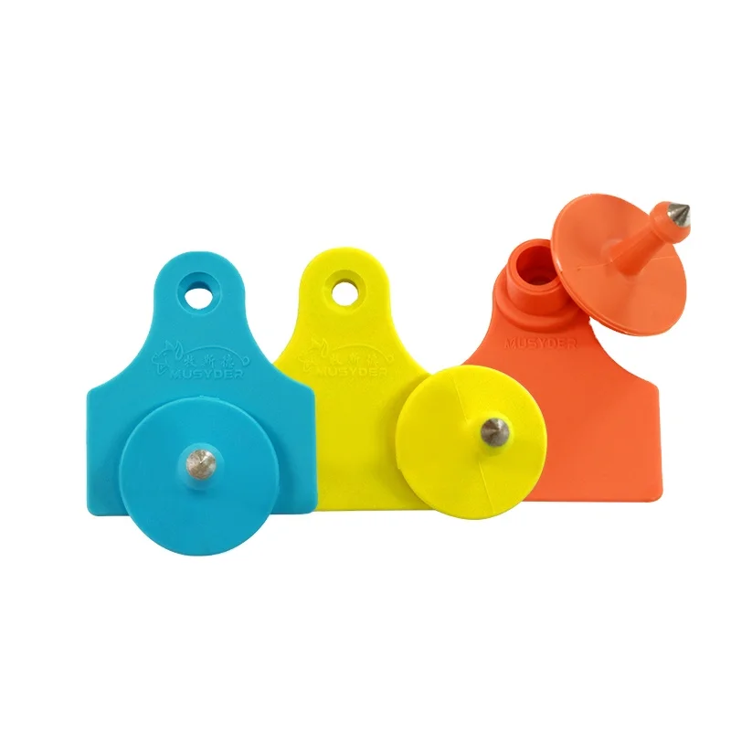 Custom Veterinary Equipment Tagger Solar Gps Cow Ear Tags Laser Printing Provided Pig TPU Eartags Cattle Animal 0.01 100 Pcs