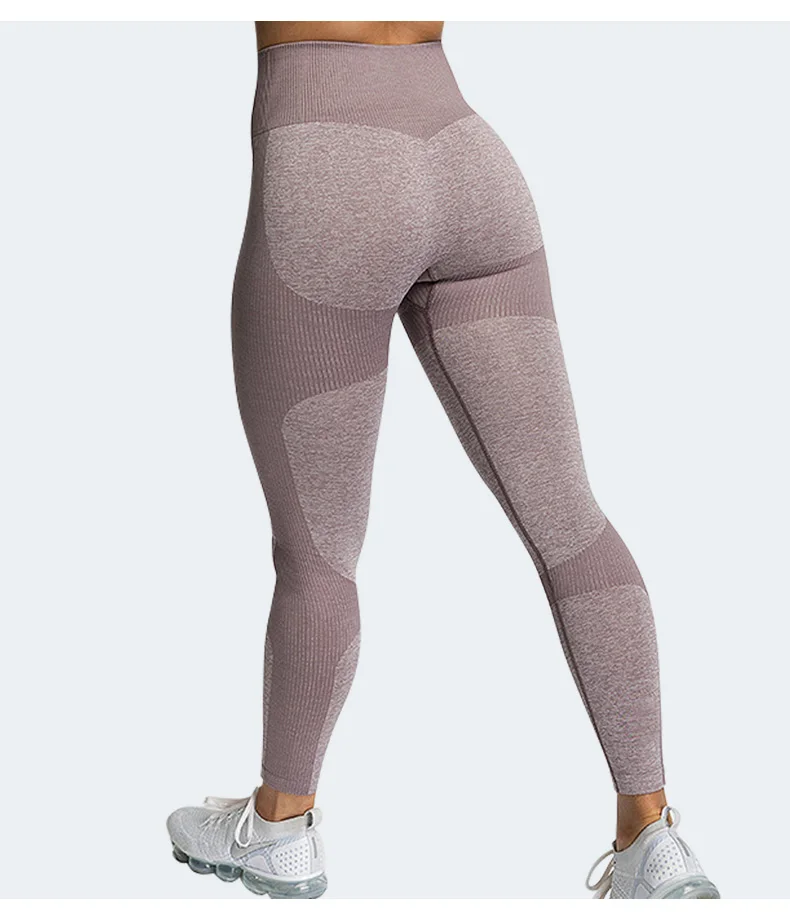 Womens High Waisted Leggings Seamless Tight Workout Leggings Gym Yoga Pants Tummy Control Sports Compression