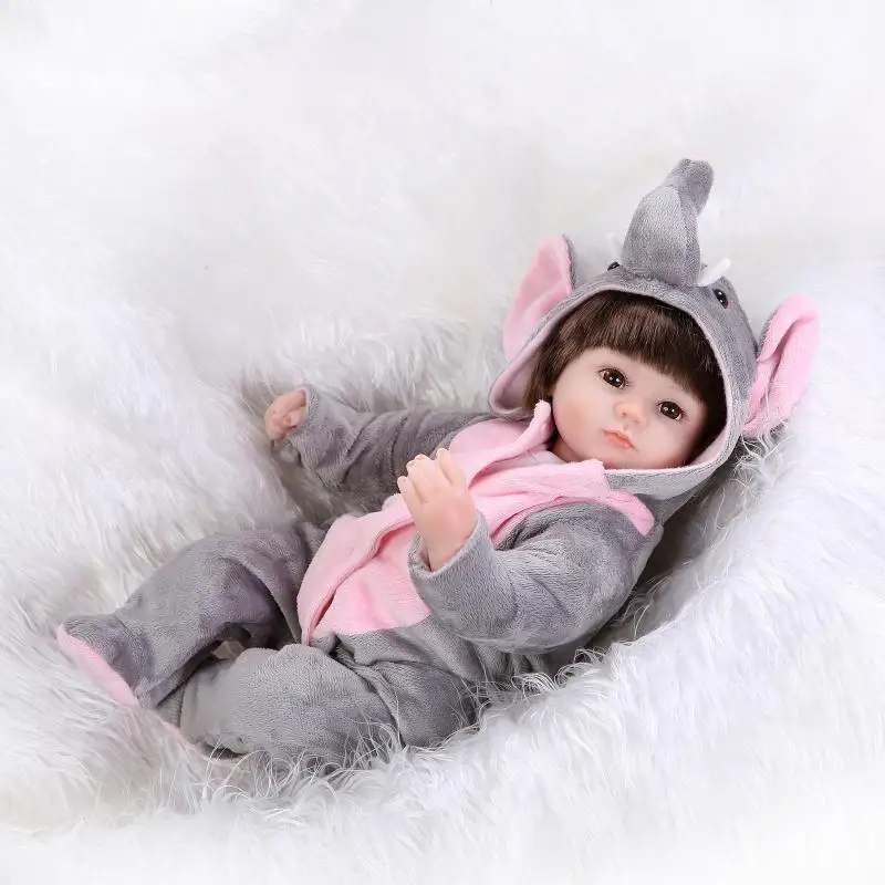 NPK 47CM Silicone Reborn Super Baby Lifelike Toddler Baby Bonecas Kid Doll Bebes Reborn Brinquedos Reborn Toys For Kids Gifts