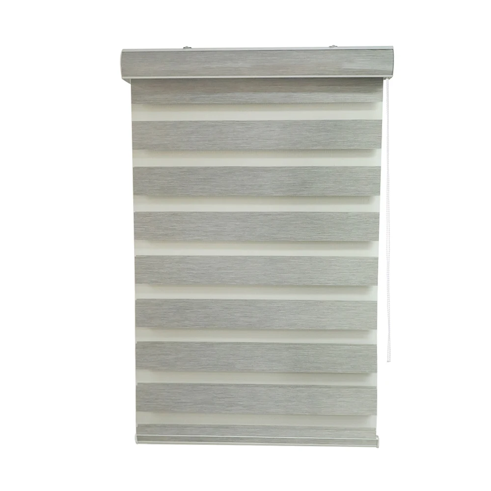 High Quality Custom Color Sunscreen Day Night Motor Motorized Window Zebra Blinds  Polyester Zebra Blinds For Windows