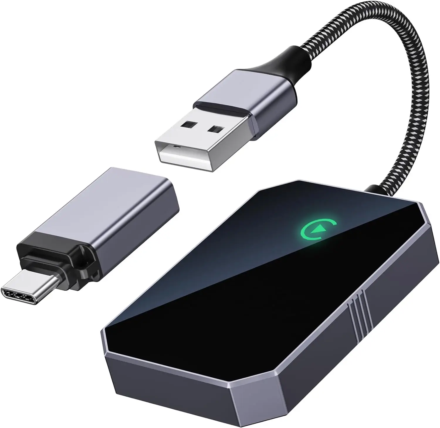 Boyi Wireless Carplay Wireless Adapter Plug & Play 5.3 BT And 2.4 TO 5.G GHZ WIFI Fit for Cars 2017+