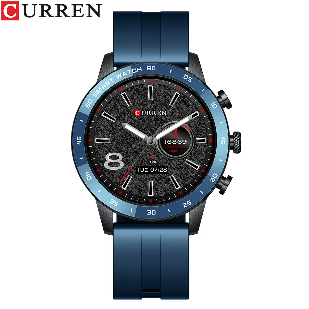 2022 New CURREN 6001 Smart Watch Men Full Touch Screen Sport Fitness Watch IP67 Waterproof For Android ios smartwatch Reloj