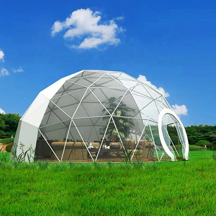 6m dome tents house Luxury hotel waterproof geodesic glamping dome tent luxury camping  with price