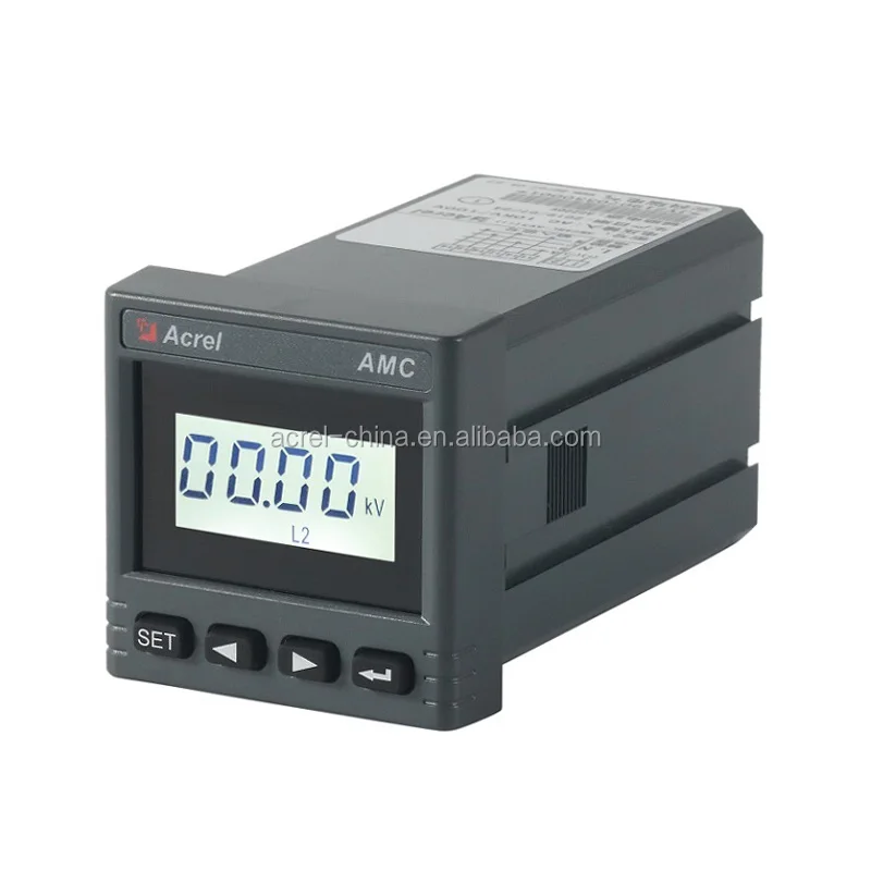  Acrel Однофазный LCD измеритель величины тока AMC48L-AI/C цифровой панели амперметр 48*48 мм Цифровой усилитель с RS485