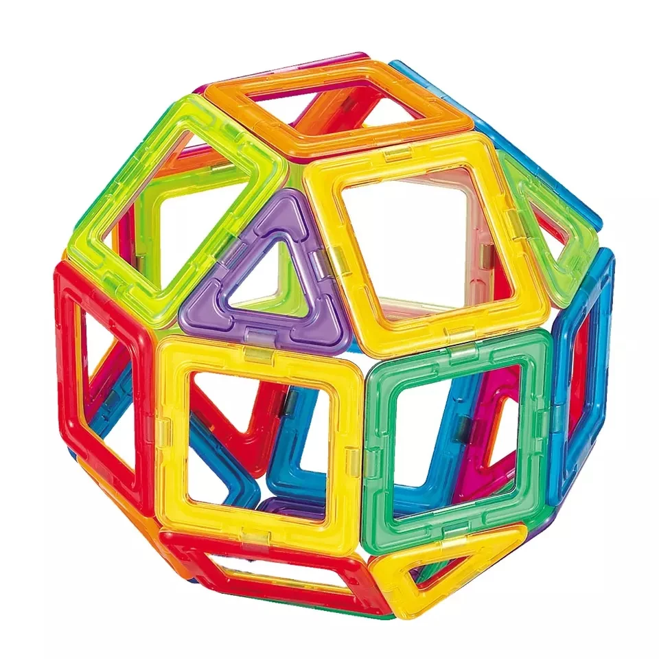 Customization Strong Magnetic Toys Magnetic Tile Magnets Creative DIY Building Blocks Toys For Kids