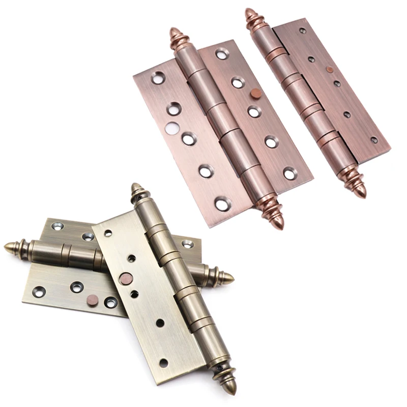 Factory Wholesale High Quality Different Size crown head hinge Stainless Steel Polished Door Hinge Ball Bearing Hinges Iron