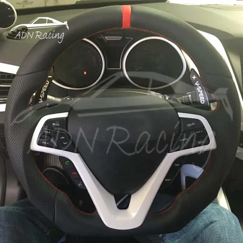 Carbon Fiber Sports Steering Wheel For HYUNDAI Veloster Turbo 2012-2017