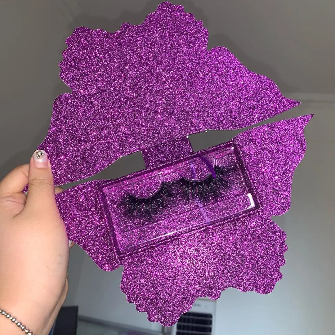 Mikiwi official store rhinestone lash case butterfly popsicle lash box glam bagseyelash vendor customized boxes