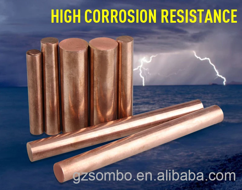Customizable Pure Copper Round Bar C18150 CuCrZr Chromium Zirconium Alloy /rod Price Per kg