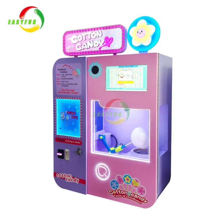 Easyfun 24-часовой полностью автоматический автомат с сахарной ватой