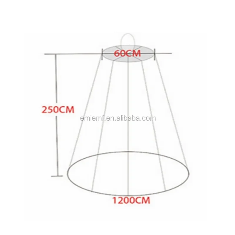 EMF Shielding Canopy,Anti Radiation Bed Net Canopy Made by Silver Coated Mesh Radiation Shielding WiFi Router Guard