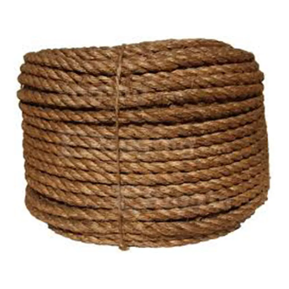 wholesale price 3 strand 18mm twisted rope jute sisal rope manila rope