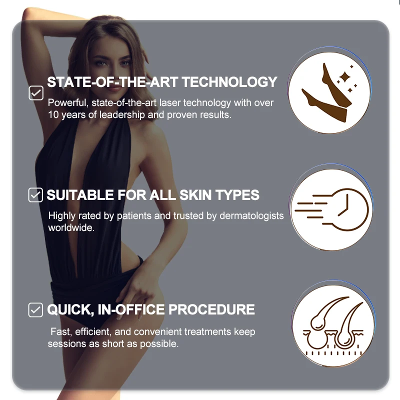 Winkonlaser Long Pulse 1064Nm 755Nm Machine Alexandrite Laser Hair Removal System