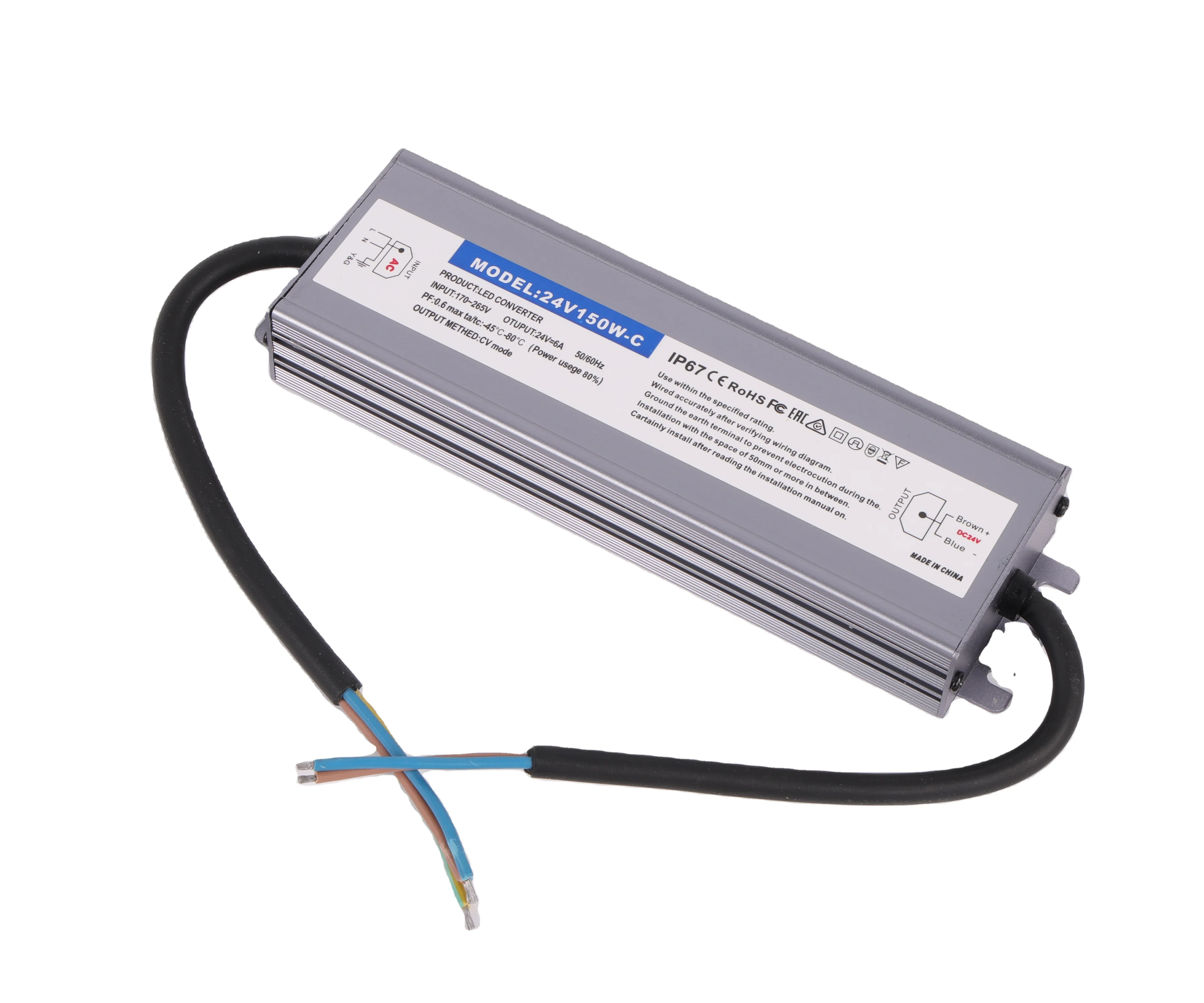 80W 100W 200W 300W 400W contact voltage Output voltage 12V 24V Ac Adapter Waterproof IP67 led driver ultra thin led power supply