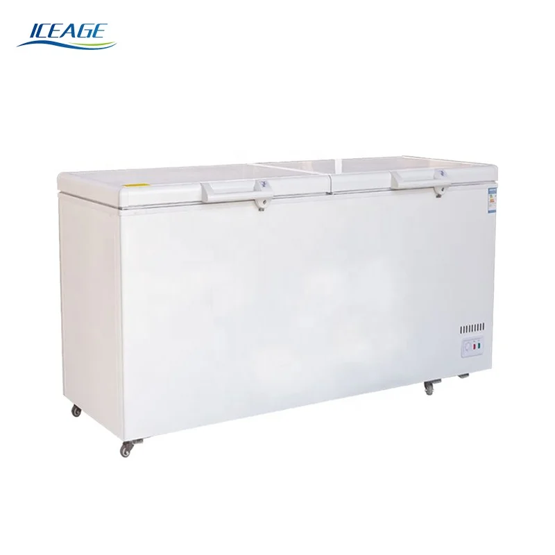 Factory direct sales gelato horizontal freezer large capacity deep freezer Single temperature freezer
