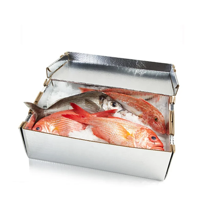 Frozen Delivery Ice Cream Cooler Carton Keep Seafood Meat Food Fresh Insulated Thermal Packing Box