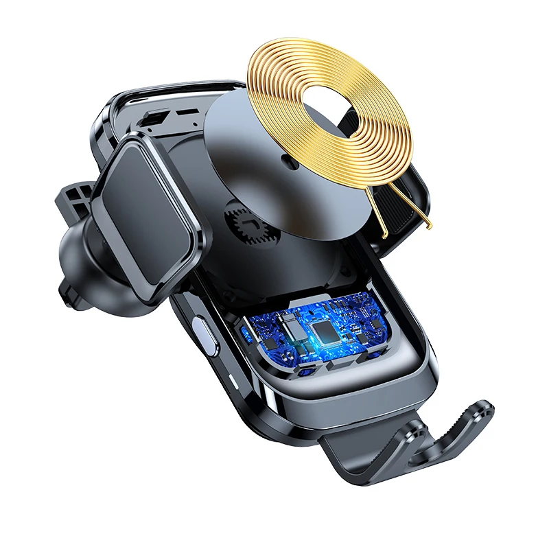 2022 New Automatic Clamping Wireless Car Charger Mount Smart Sensor Car Wireless Charger For iPhone Android Samsung