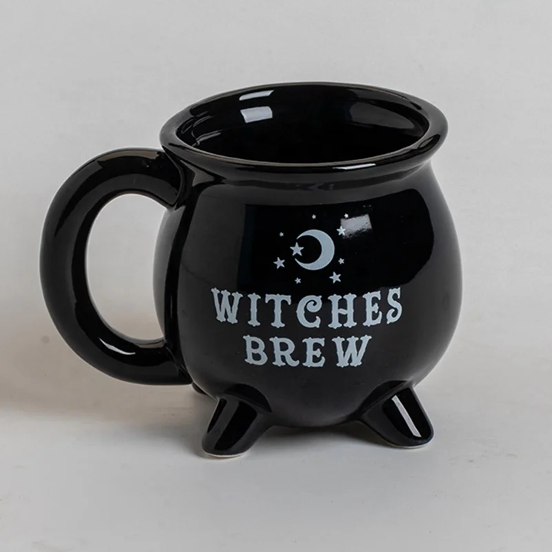Creative Ceramic bruja brew mug, witches brew cauldron mug cups, witches brew  mug