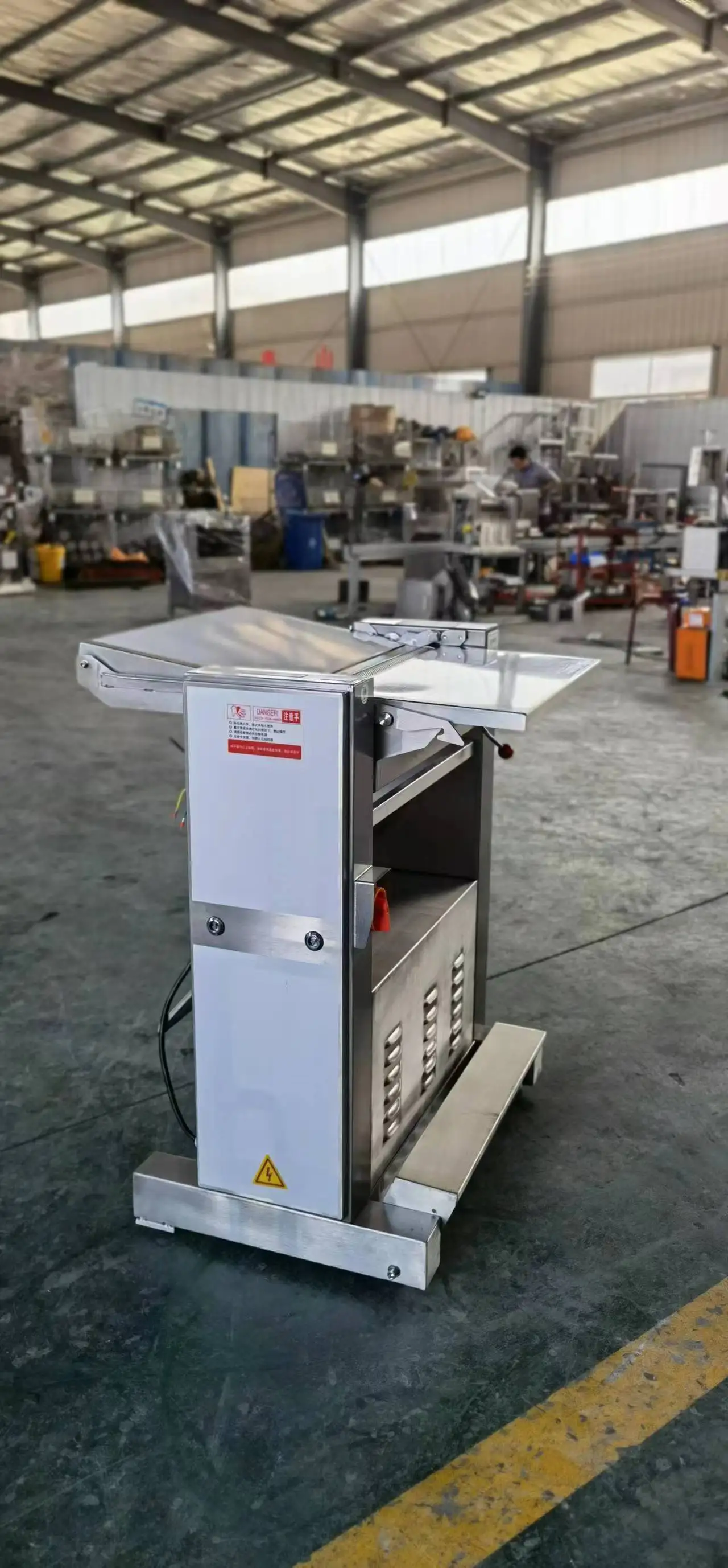 GOOPIKK Food Grade 304 Stainless Steel Electric Automatic Shawarma Raw Meat Slicer Sheeter for BBQ Shop Shawarma Kebab Making