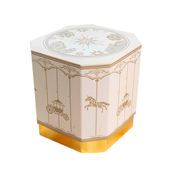 creative Christmas gift box New Year candy box baking moon cake cookies yolk pastry paper box