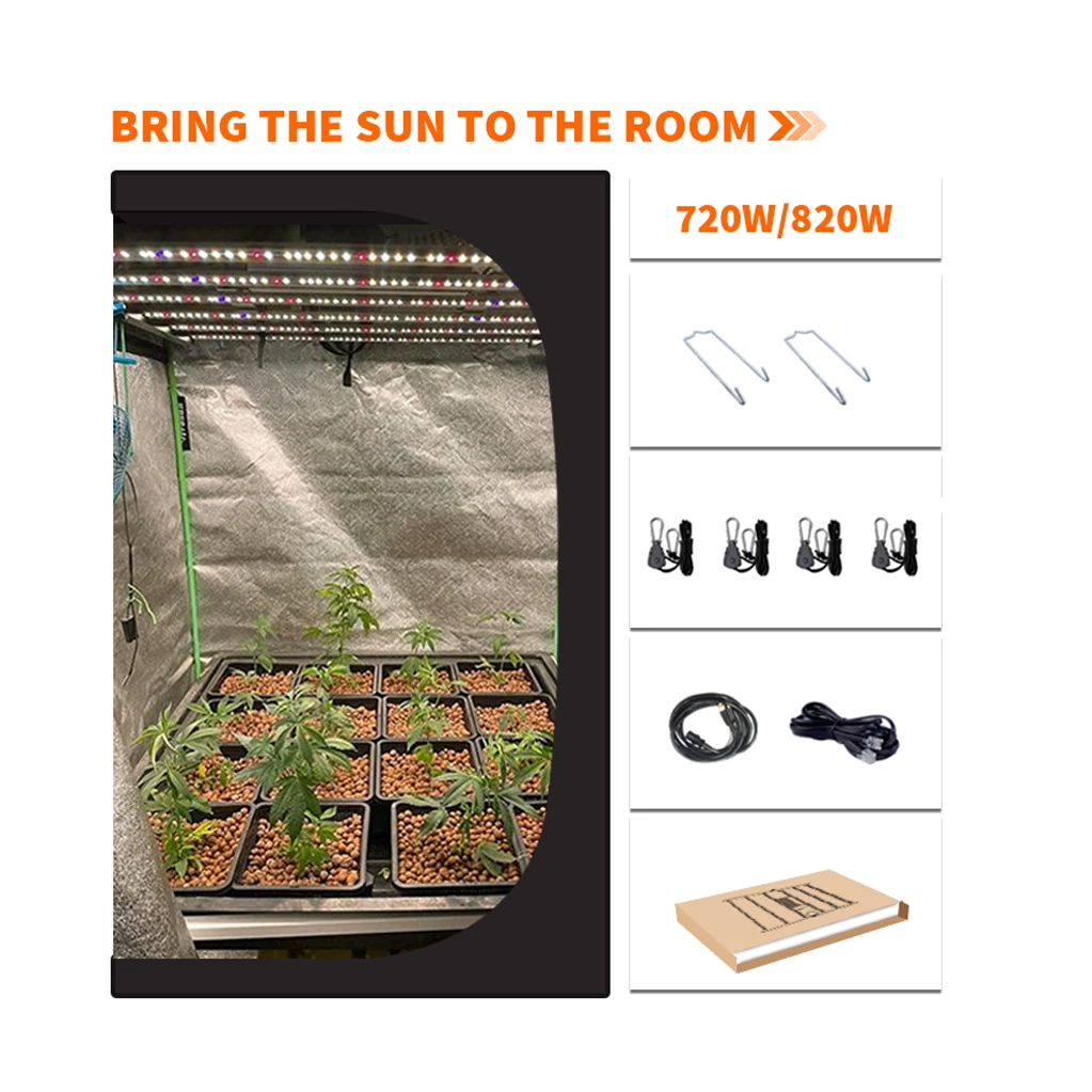 High Quality Grow Light With Driver Full Spectrum IP65 Waterproof LED Grow Light For Indoor Plants Hydroponic From China Factory