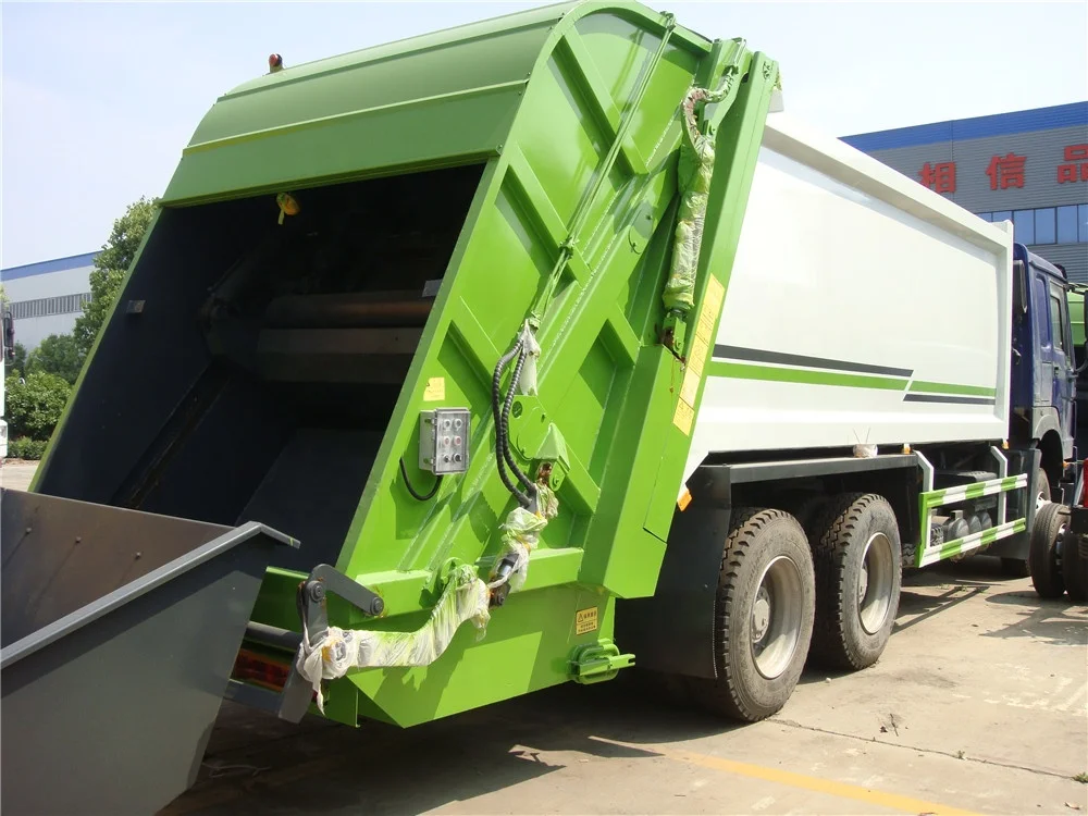 Низкая цена новый уплотнитель мусора howo 6x4 RHD 18