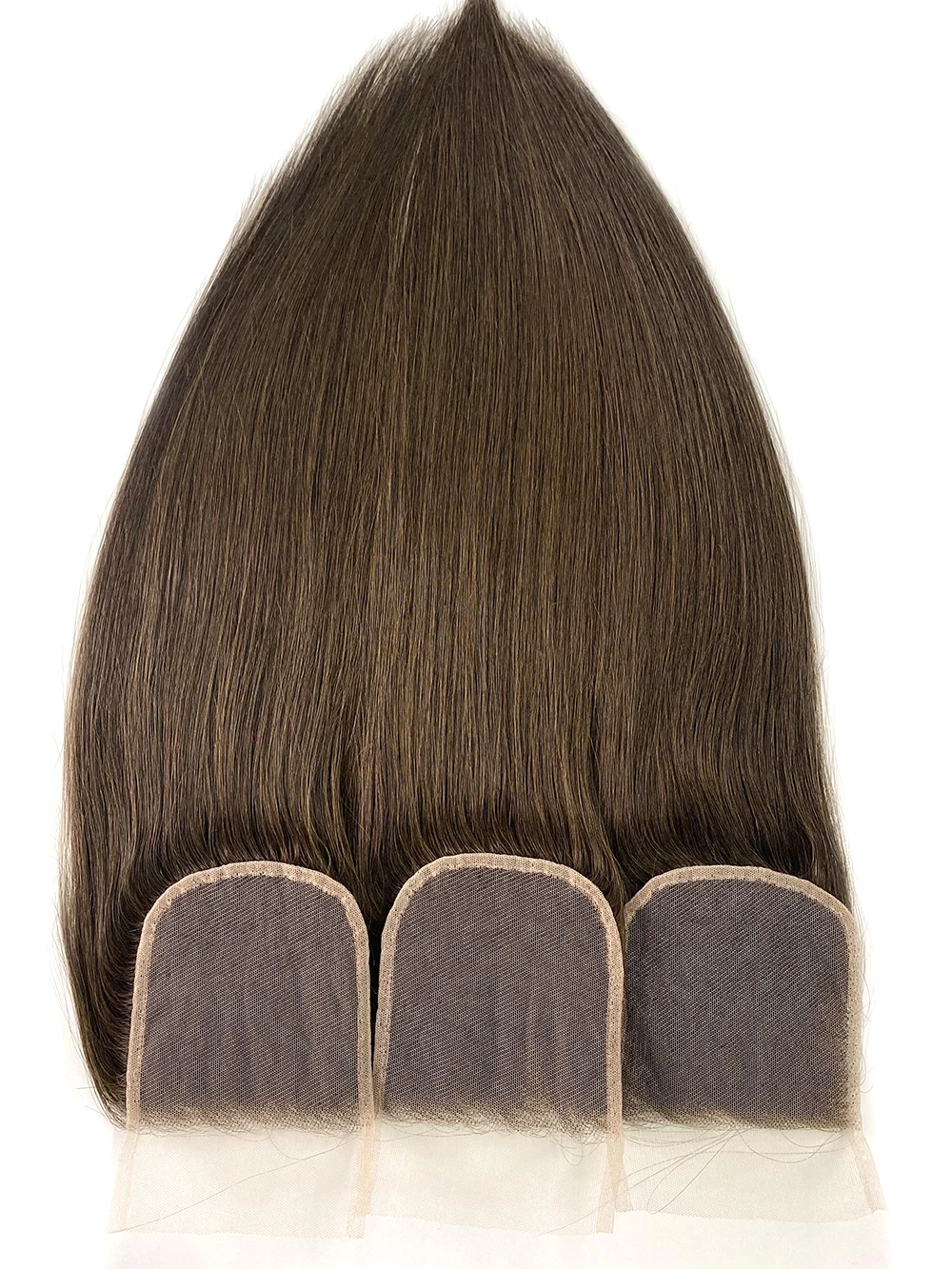 2024 100% Virgin Human Hair 4x4 4*4 Silk Base Lace Closure For White Women Silk Invisible Free Part Lace Closure