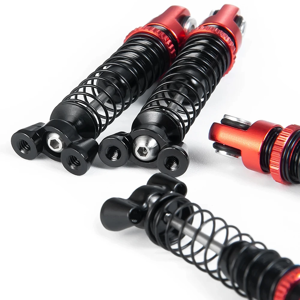 Solid 4PCS Aluminum Alloy Shock Absorber Adjustable Damper for Kyosho 1/18 Jimny Miniz-Jeep 1/24 Wrangler Upgrade Spare Parts