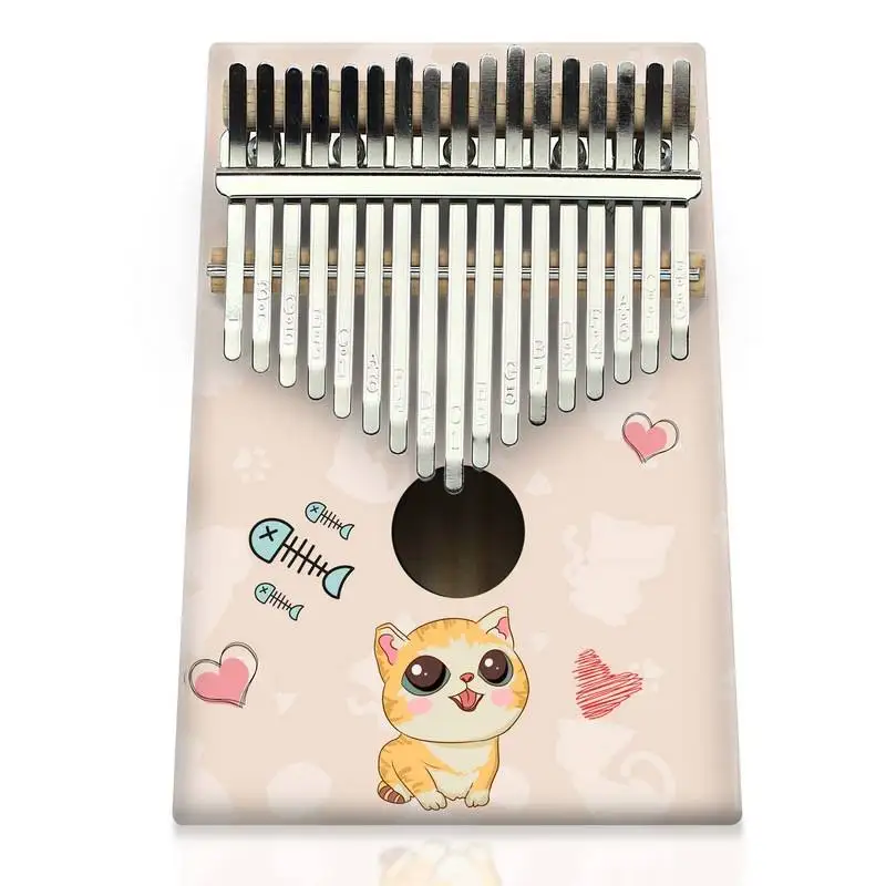 Color painting kalimba musical instrument maple Kalimba 17 Keys Thumb Piano